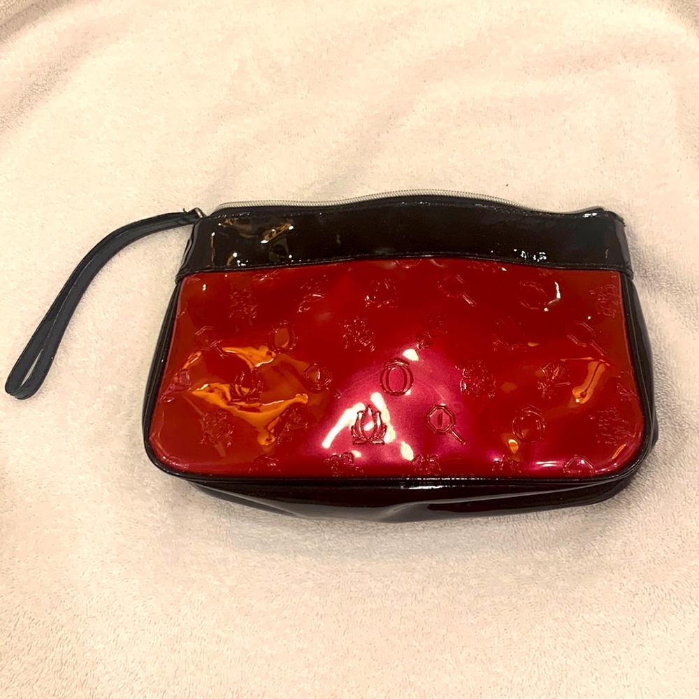 NWOT💗LANCÔME MAKEUP BAG WITH PATTERN AND ZIPPER CLOSURE- LINED